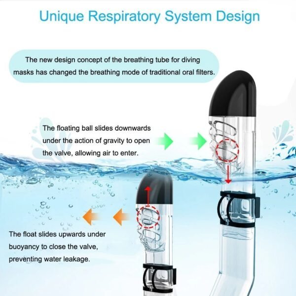 Diving Masks Foldable Anti-Fog Snorkel Mask Set - Image 4
